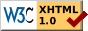 Valid XHtml 1.0